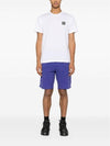 Logo Patch Short Sleeves T-Shirt White - STONE ISLAND - BALAAN 5