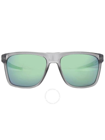 Oakley Leffingwell Prizm Jade Polarized Rectangular Men's Sunglasses OO9100 910010 57 - OAKLEY - BALAAN 1