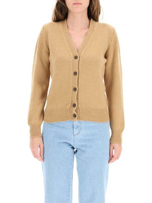 Soft Lambskin Ama Cardigan Beige - A.P.C. - BALAAN 4