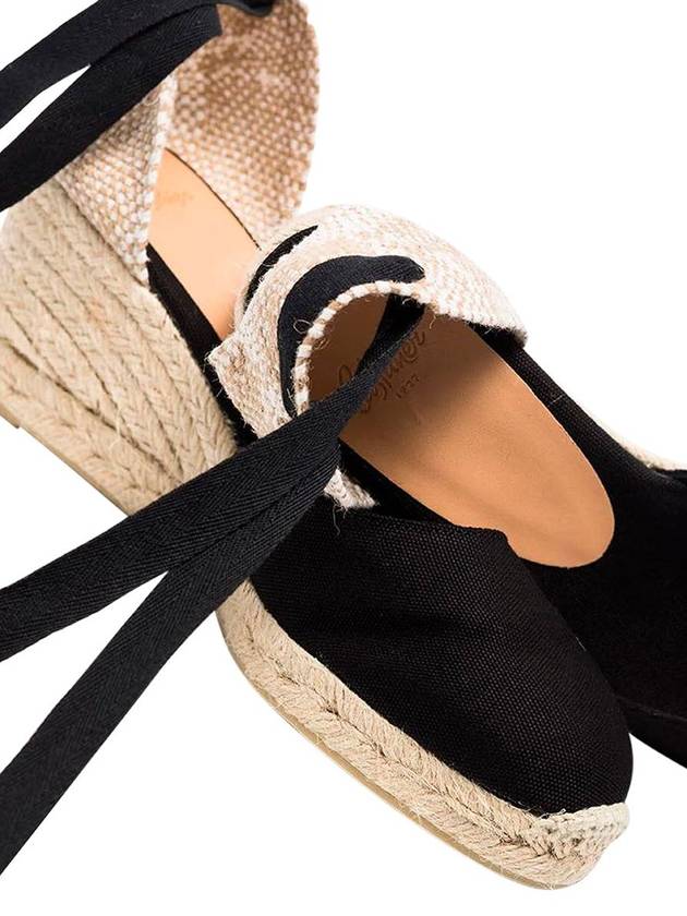 'Carina' Black Canvas Closed-Toe Espadrilles Woman - CASTANER - BALAAN 2