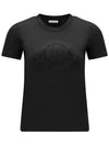 Crystal Logo Short Sleeve T-Shirt Black - MONCLER - BALAAN 2