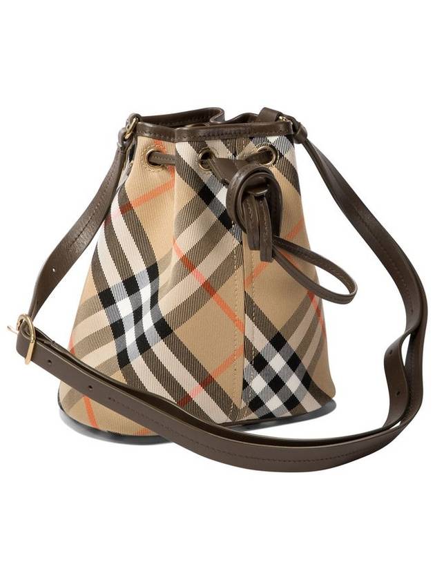 Check Bucket Bag Beige - BURBERRY - BALAAN 3