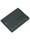 Men's Metal V Logo Card Wallet - VALENTINO - BALAAN 5