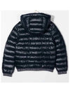 Kids 6 10 Logo Band Hooded Padded Parka Navy - BALMAIN - BALAAN 3