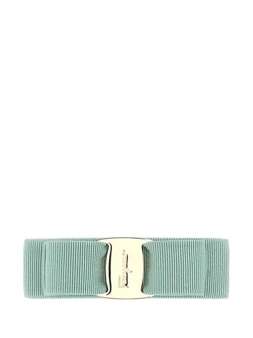 Vara Bow Hair Clip Green - SALVATORE FERRAGAMO - BALAAN 1