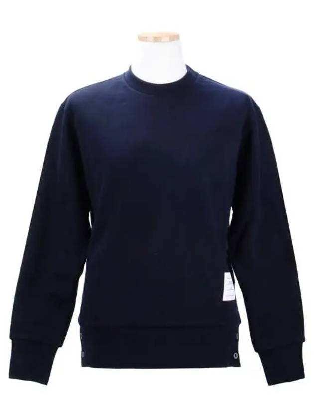 Center Back RWB Stripe Classic Loopback Crewneck Sweatshirt Navy - THOM BROWNE - BALAAN 2