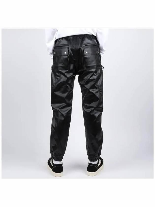 Bauhaus Coated Cargo Straight Pants Black - RICK OWENS - BALAAN 5