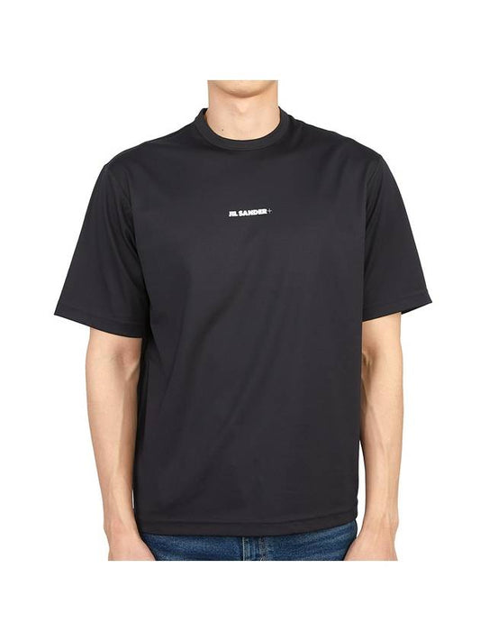 Men's Rash Guard Crew Neck Slim Fit Short Sleeve T-Shirt Black - JIL SANDER - BALAAN 1