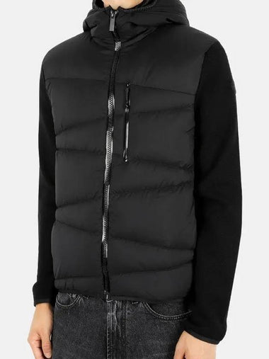 men's black wappen knit mix zipup jacket black 9B00010 M1122 999 - MONCLER - BALAAN 1