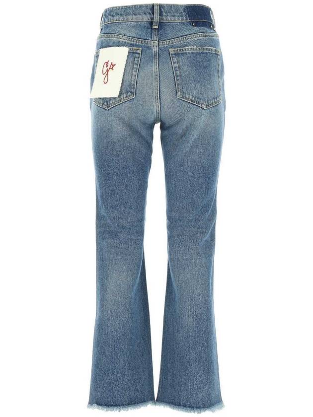 Crop Flared Jeans Blue - GOLDEN GOOSE - BALAAN 3