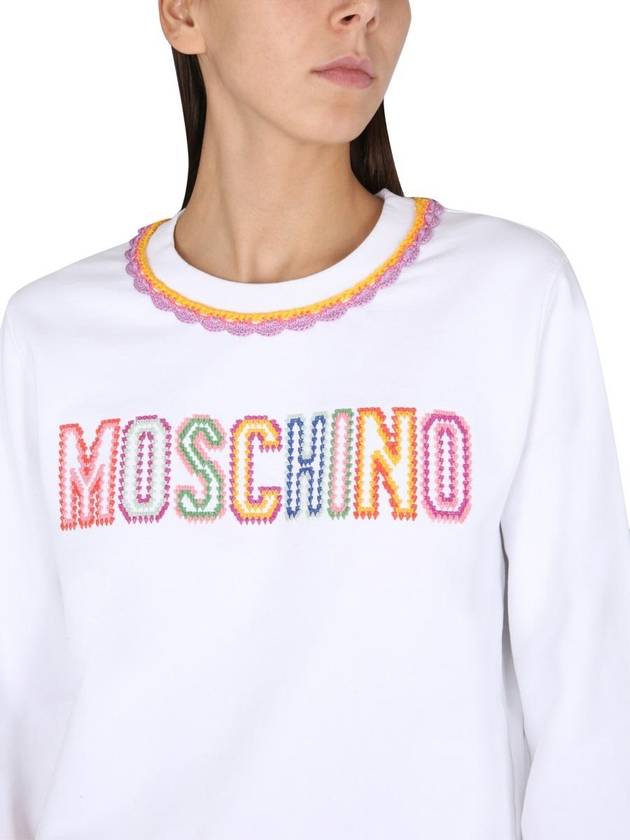 Sweater 17020528 1001 WHITE - MOSCHINO - BALAAN 5