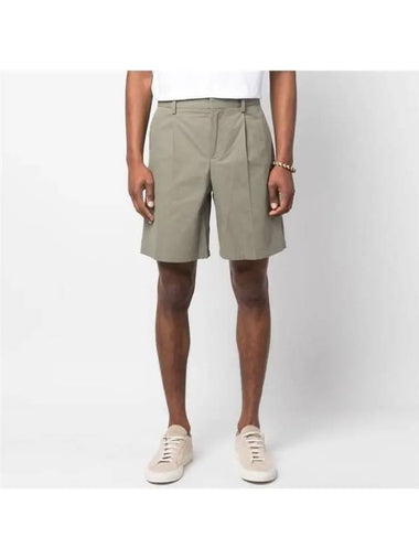 Terry Pintuck Bermuda Shorts Khaki - A.P.C. - BALAAN 1