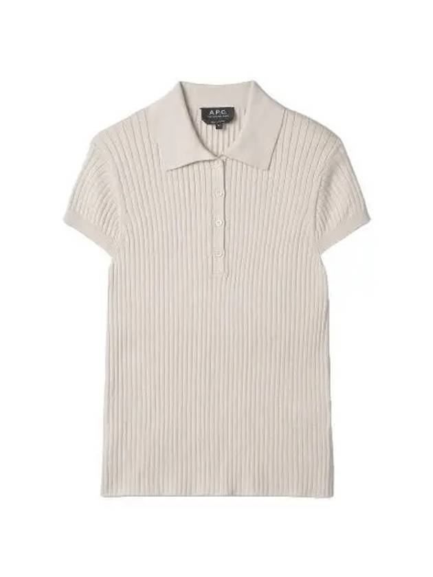 Jess Polo Shirt White Short Sleeve T Tee - A.P.C. - BALAAN 1