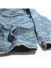 logo print denim jacket light blue - VETEMENTS - BALAAN 5