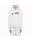 Slogan Print Cotton Hoodie Grey - SPORTY & RICH - BALAAN 1