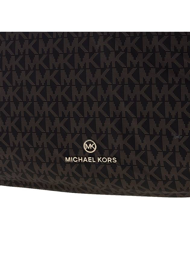 Leonie Large Polyester Shoulder Bag Brown Black - MICHAEL KORS - BALAAN 8