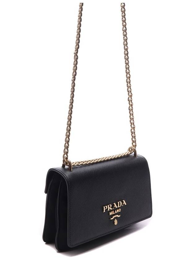 Soft Leather Crossbody Black - PRADA - BALAAN 4