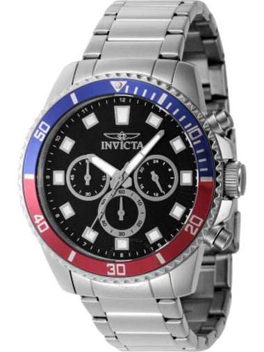 Invicta Pro Diver Chronograph GMT Quartz Black Dial Pepsi Bezel Men's Watch 46053 - INVICTA - BALAAN 1