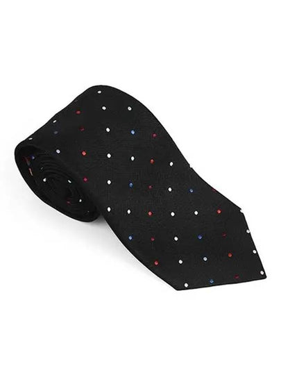 Polka Dot Silk Necktie Black - PAUL SMITH - BALAAN 2