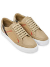 Women's House Check Low Top Sneakers Beige - BURBERRY - BALAAN 4