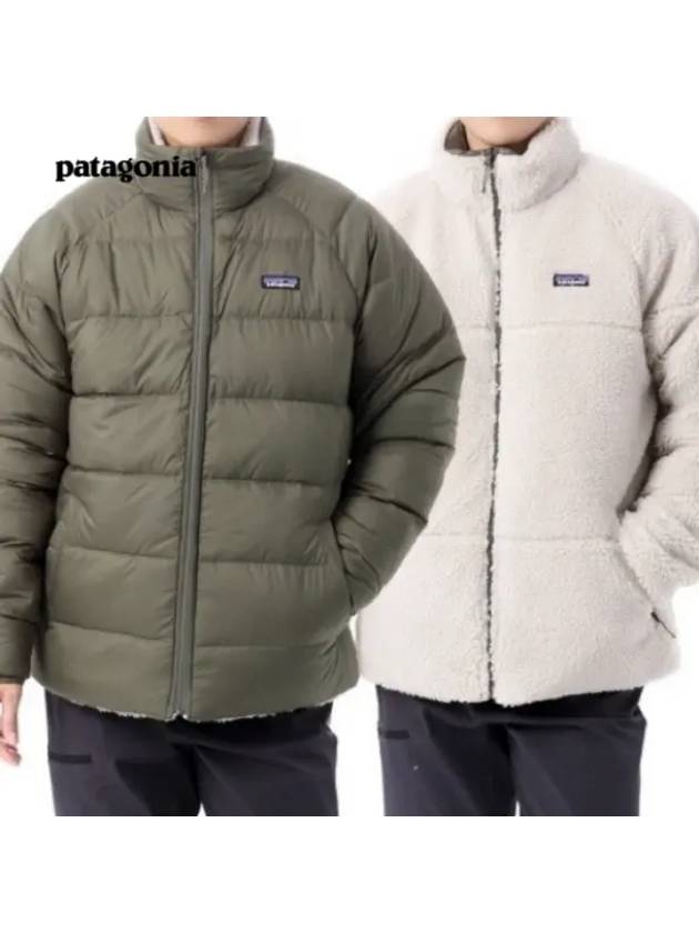 Silent Reversible Fleece Down Jacket Green - PATAGONIA - BALAAN 2