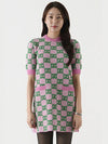 GG Jacquard Wool Short Dress Pink - GUCCI - BALAAN 3