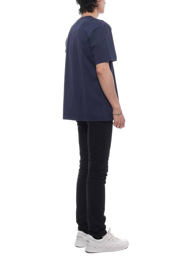 Speedy Fox Patch Comfort Short Sleeve T-Shirt Ink Blue - MAISON KITSUNE - BALAAN 7