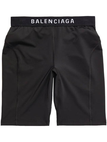 Athletic Cycling Shorts Black - BALENCIAGA - BALAAN 1