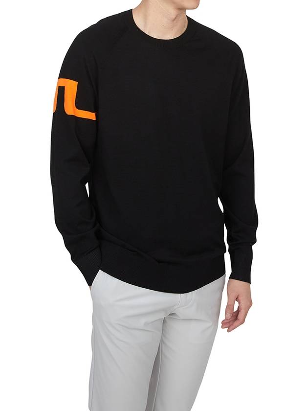 Men's Gusten Knit Sweater Black - J.LINDEBERG - BALAAN 5