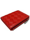 Women s 608059 Red Intrecciato Half Wallet - BOTTEGA VENETA - BALAAN 5