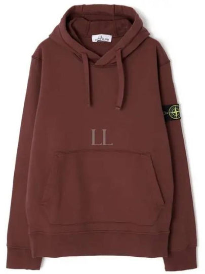 Signature Logo Patch Hoodie Chestnut Brown - STONE ISLAND - BALAAN 2