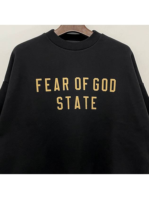 Logo Fleece Sweatshirt Black 192BT246260F - FEAR OF GOD ESSENTIALS - BALAAN 4