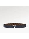 LV Line 40MM Reversible Monogram Canvas Leather Belt Brown - LOUIS VUITTON - BALAAN 6