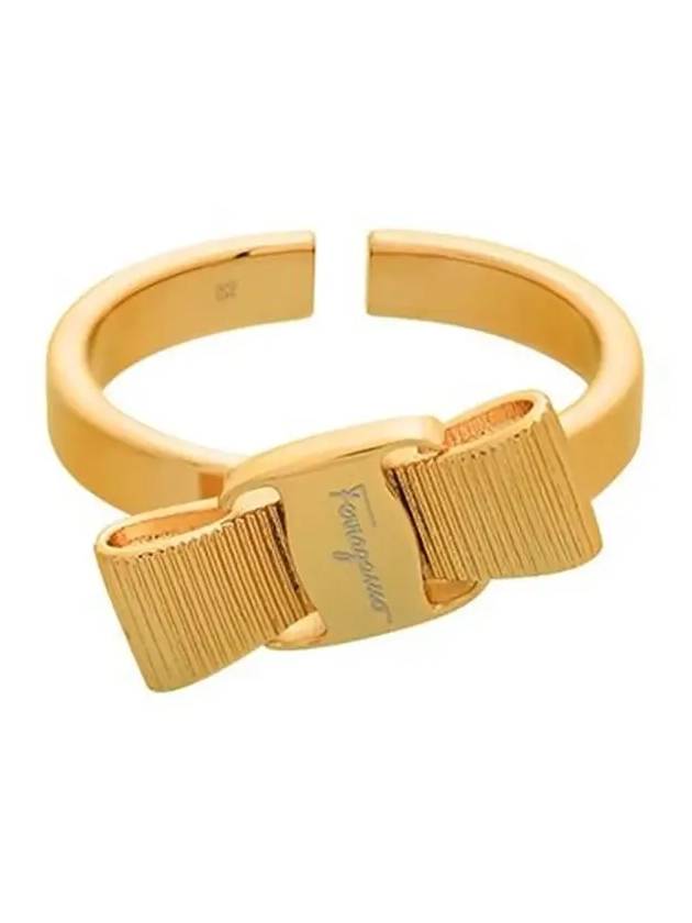 Vara Bow Polished Ring Gold - SALVATORE FERRAGAMO - BALAAN 4