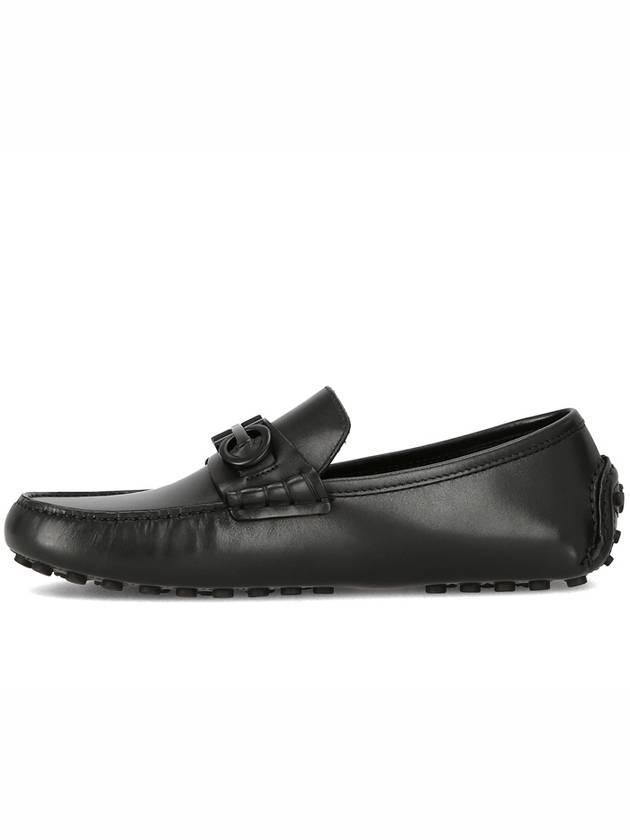 Gancini GRAZIOSO NERO 768043 Loafer Driving Shoes - SALVATORE FERRAGAMO - BALAAN 2