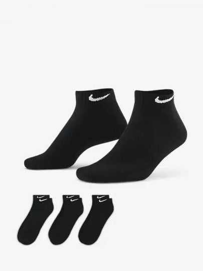 Everyday Cushion Socks 3 Pack Black - NIKE - BALAAN 2