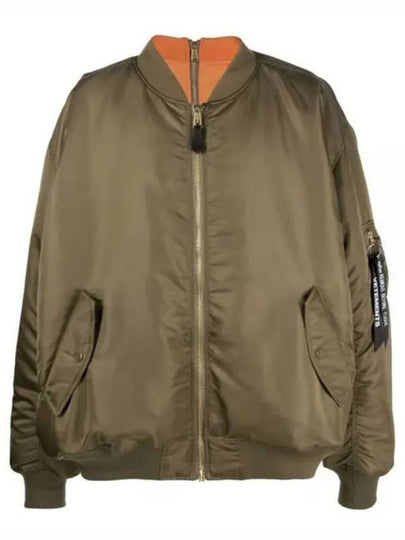 Reversible Double Zipper Bomber Green - VETEMENTS - BALAAN 2