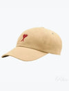 De Coeur Logo Ball Cap Sand - AMI - BALAAN 2