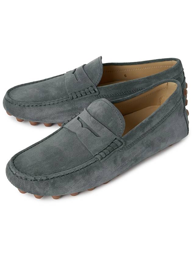 Gommino Bubble Suede Driving Shoes Grey - TOD'S - BALAAN 2