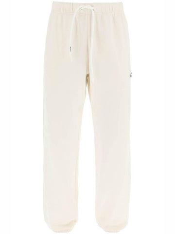 Logo Patch Track Pants White - AUTRY - BALAAN 1