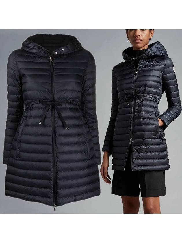 Babel long goose down padded jacket navy 1C10100 - MONCLER - BALAAN 1