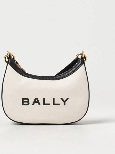 Ellipse Bar Logo Print Cross Bag White - BALLY - BALAAN 2