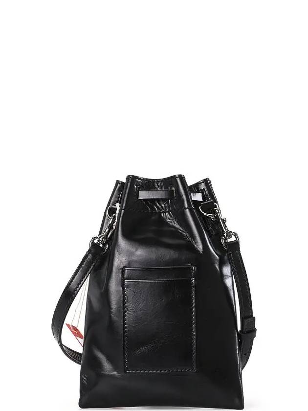 VLTN Logo Shiny Leather Crossbody Bag Black - VALENTINO - BALAAN 4