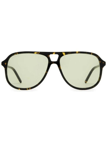 Eyewear Tortoiseshell Acetate Sunglasses Green - GUCCI - BALAAN 1