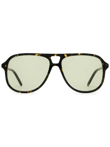 Eyewear Tortoiseshell Acetate Sunglasses Green - GUCCI - BALAAN 1