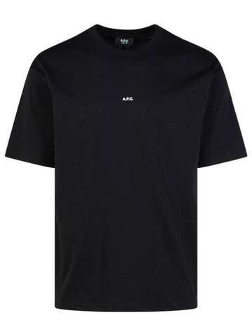 Micro Logo Short Sleeve T-Shirt Black - A.P.C. - BALAAN 1