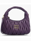 Wander Materasse Nappa Leather Mini Hobo Tote Bag Violet - MIU MIU - BALAAN 2