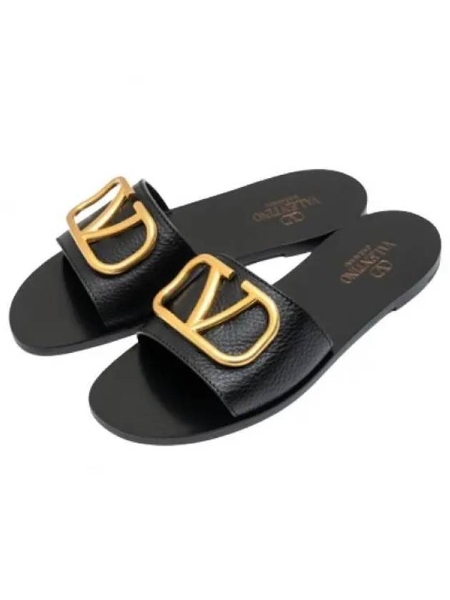 V Logo Signature Women s Slippers S0M21HWS 0NO - VALENTINO - BALAAN 1