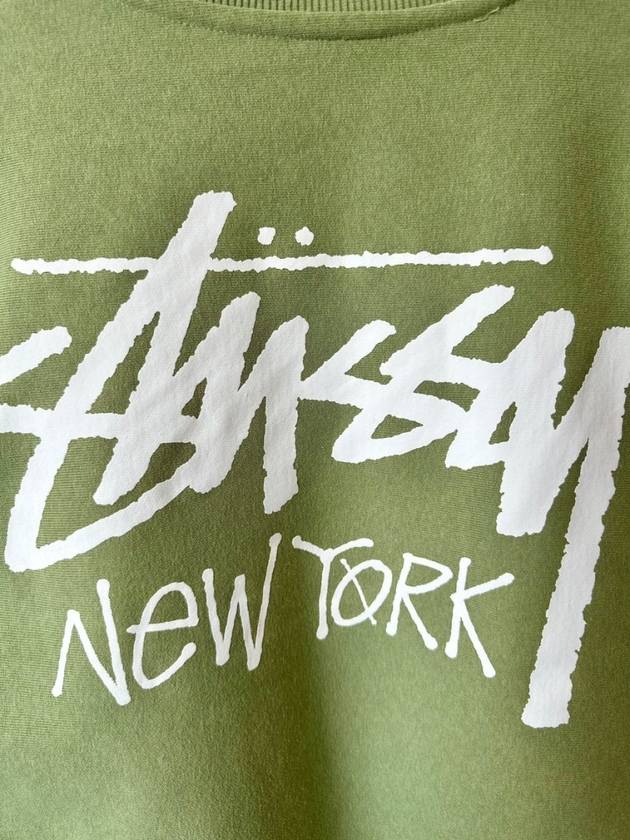 New York Sweatshirt 3913804 Moss Green M L XL - STUSSY - BALAAN 4