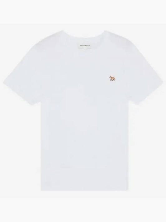 Baby Fox Patch Regular Short Sleeve T-Shirt White - MAISON KITSUNE - BALAAN 2